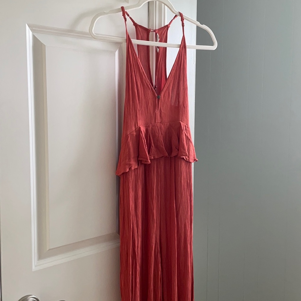 Burnt orange jumpsuit